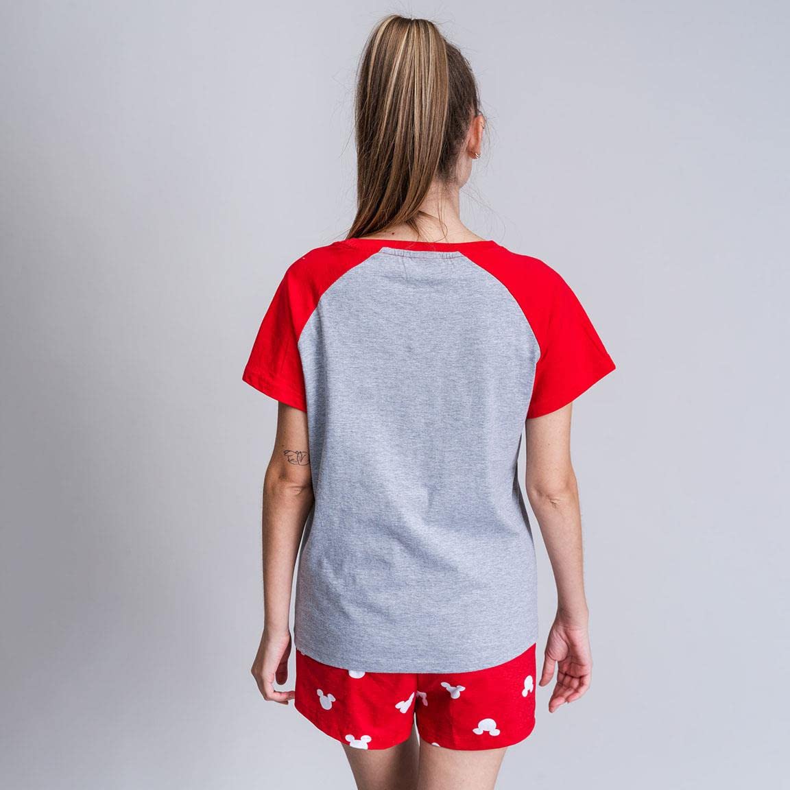 PIJAMA CORTO SINGLE JERSEY PUNTO MINNIE RED