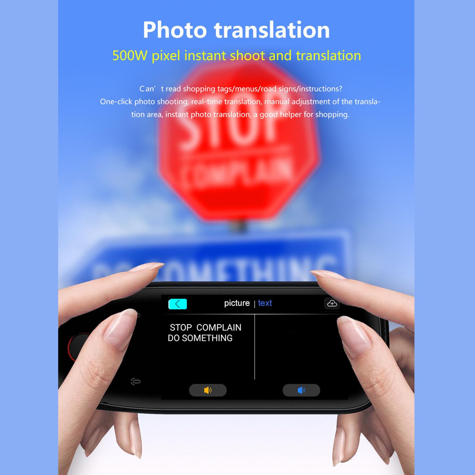 Generic Scansione Penna di Traduzione, Scansione Penna Dizionario Supporta 112 Lingue per Studio e Vita Professionale (BLACK)