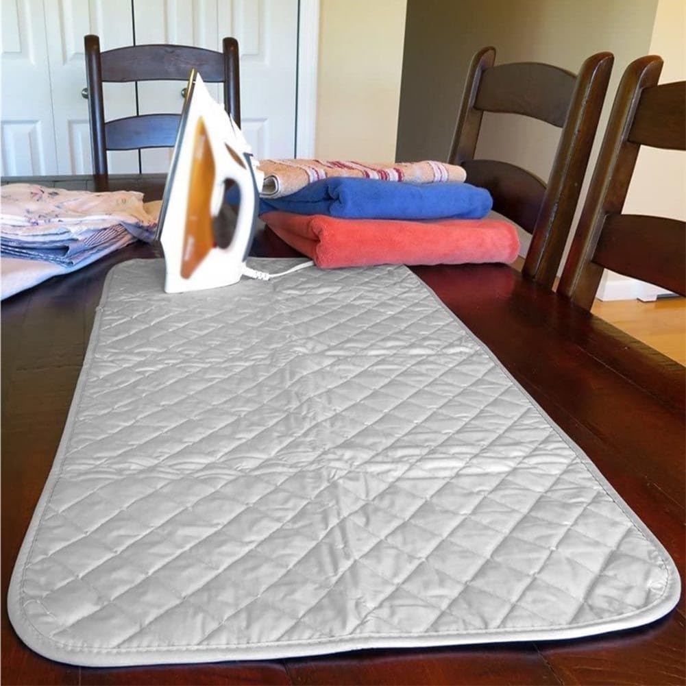 80x140cm Telo for Stirare Sul Tavolo Tappetino Da Stiro Termico E Antiscivolo Con 3 Strati Isolanti Coperta Da Stiro Portatile for Stiratura A Vapore E Uso Domestico(80x140cm)