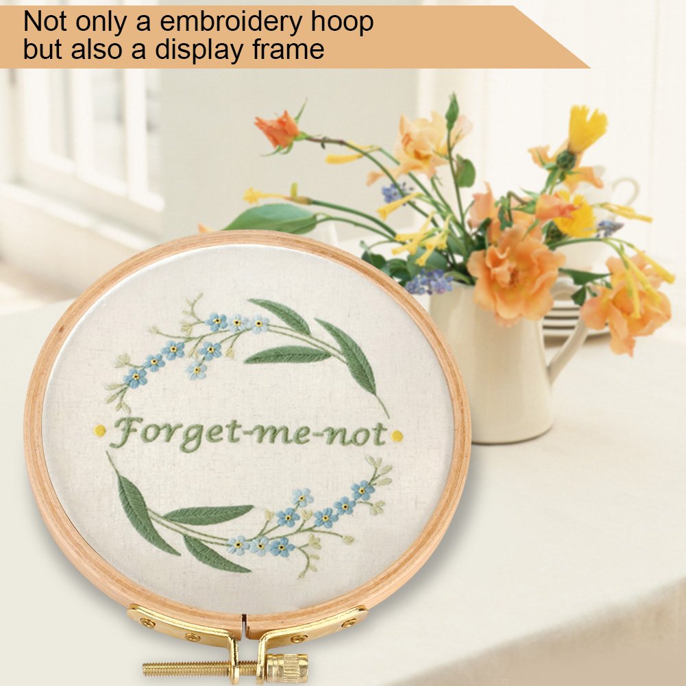 Telai Da Ricamo In PVC 3 Pezzi - 10 Cm, Finto Legno, Per Punto Croce E Fai-da-te, Facile Da Usare - Foto 3