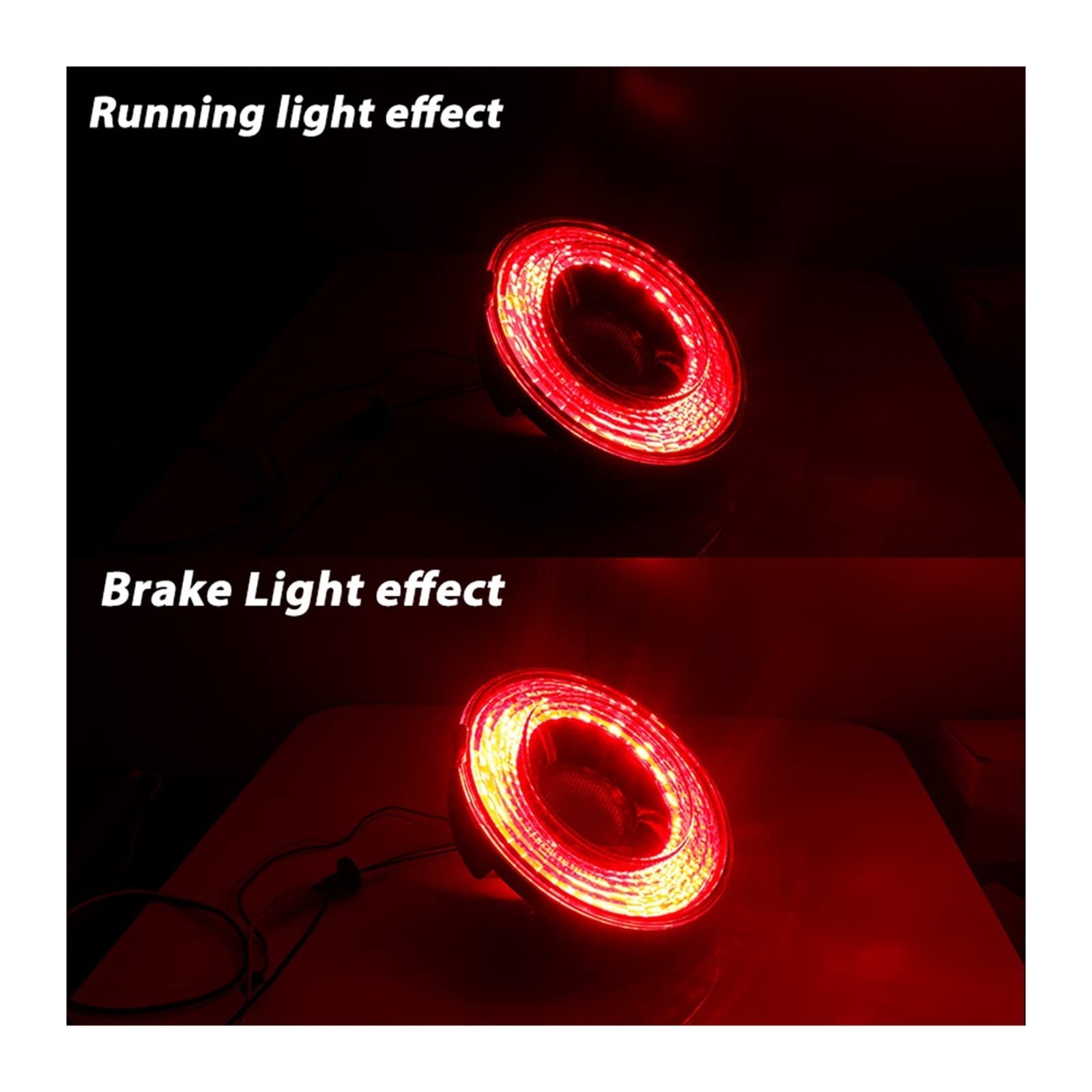 Amazon.co.jp: 4 個フル LED ハロー Vette テールランプアセンブリ