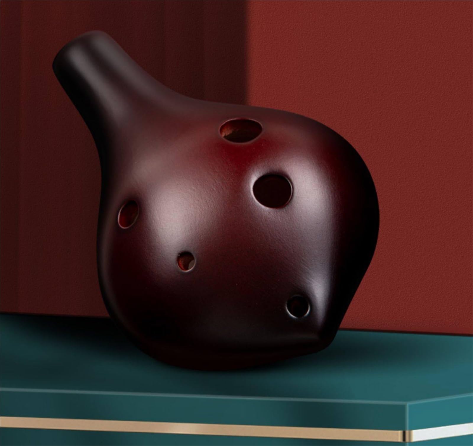 Ocarina Strumento Per Principianti Ocarina Alto C In Ceramica Affumicata A 6 Fori