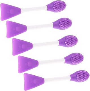 STAHAD 5 Pçs Escova De Máscara De Silicone Máscara De Argila Escova De Cuidados Com A Máscara Facial Máscara De Beleza Máscara De Beleza Espátulas De Cuidados Com A Esfoliante