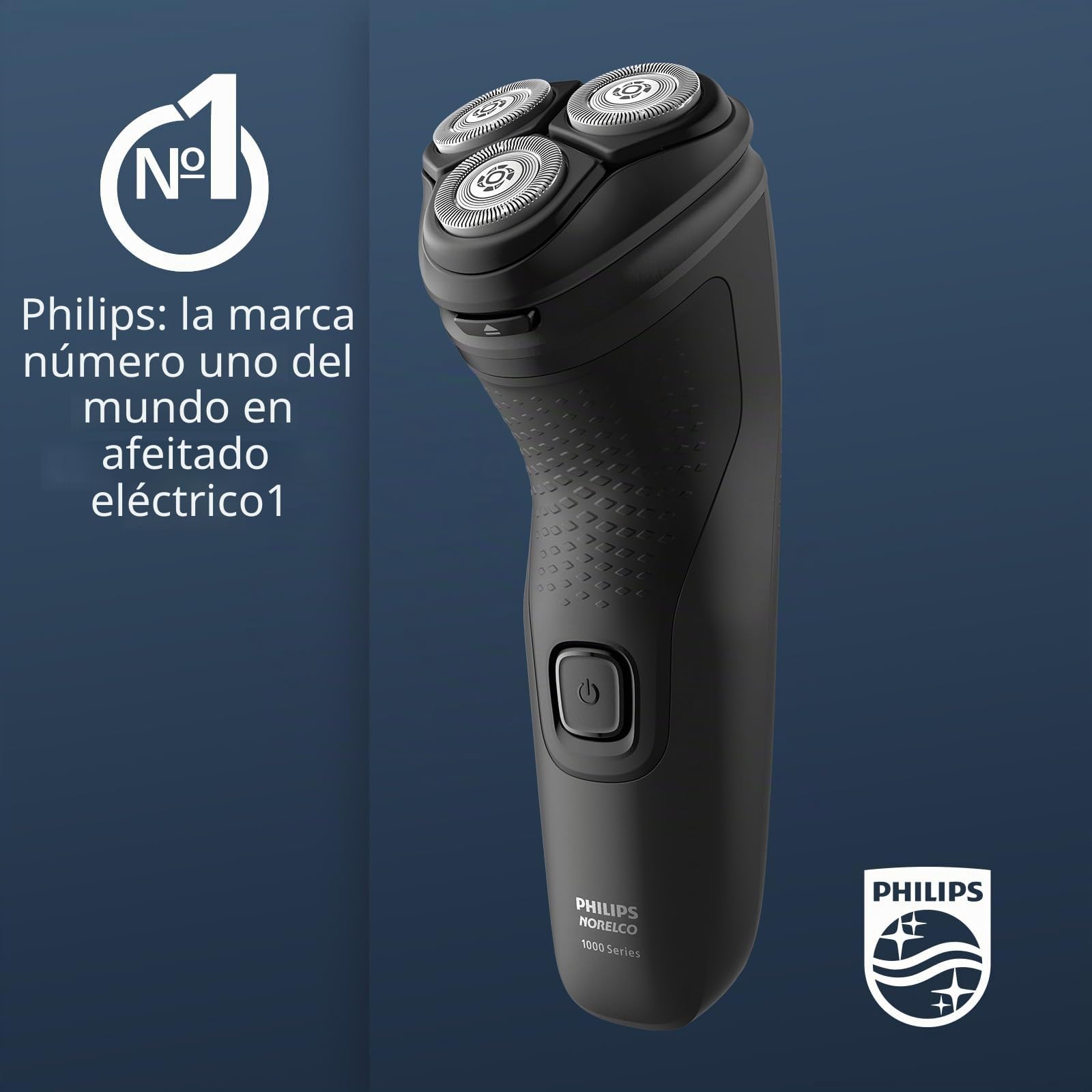 Philips Norelco Shaver 1100, con cuchillas de corte cómodo y cabezales flexibles 4D (solo para uso con cable), S1016/90
