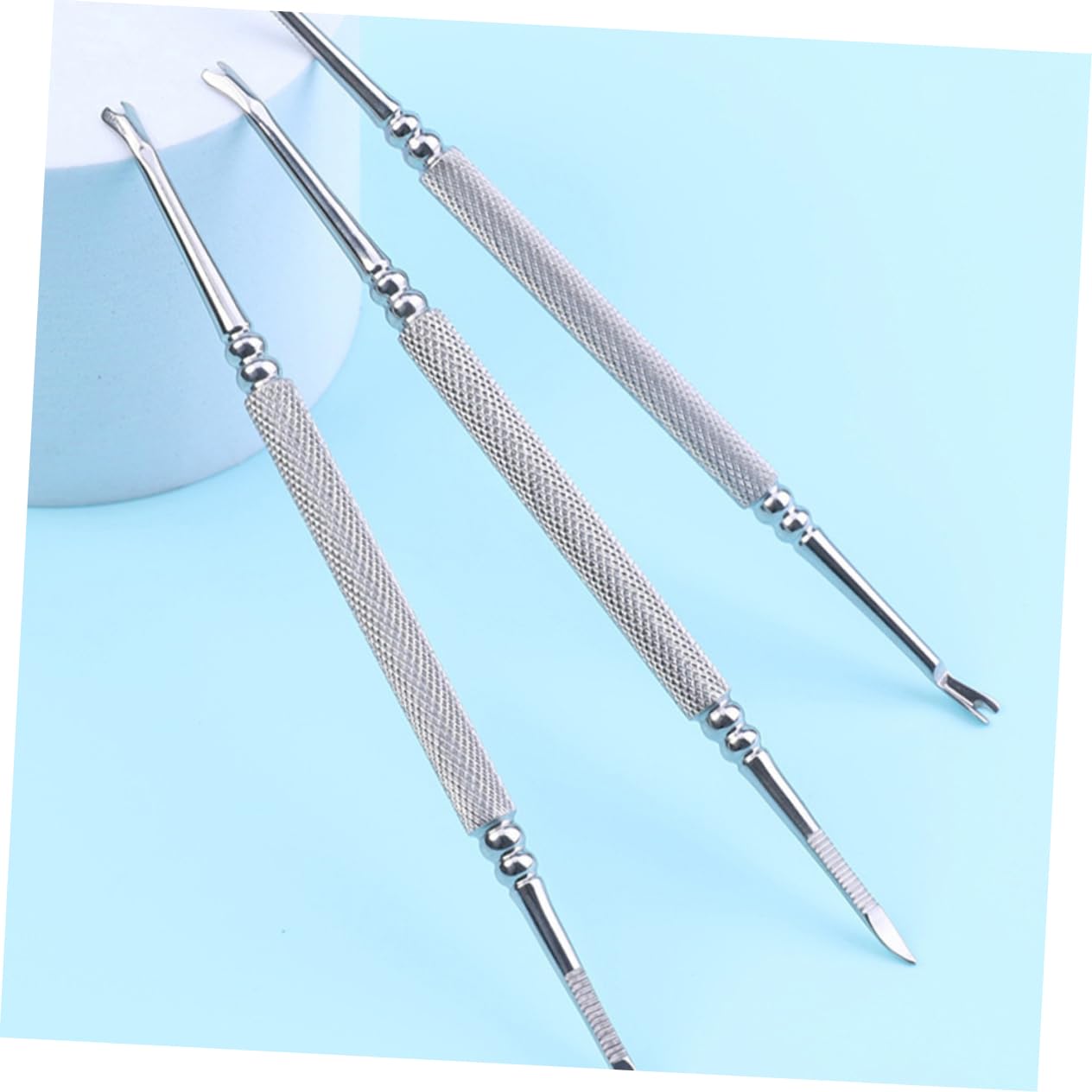 Gogogmee Nail Care Set Cuticle Exfoliator Forks Nail Cleaner Tool Manicure Tools