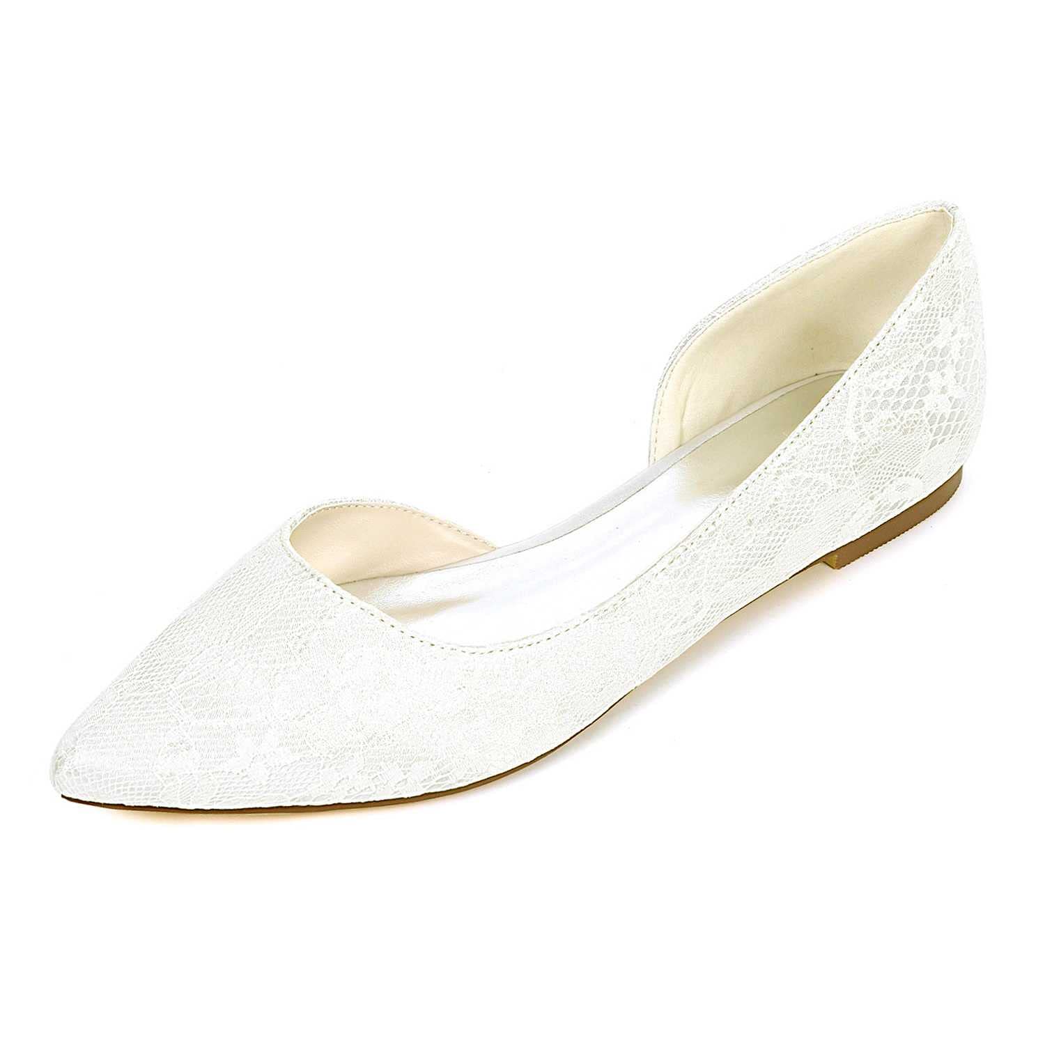 TarfiC Frauen-Flache Schuhe, Runder Absatz aus Strickmaterial, Ballett-Flats, Waschbare, Weiche Schuhe für Business Casual Arbeit und Hochzeiten
