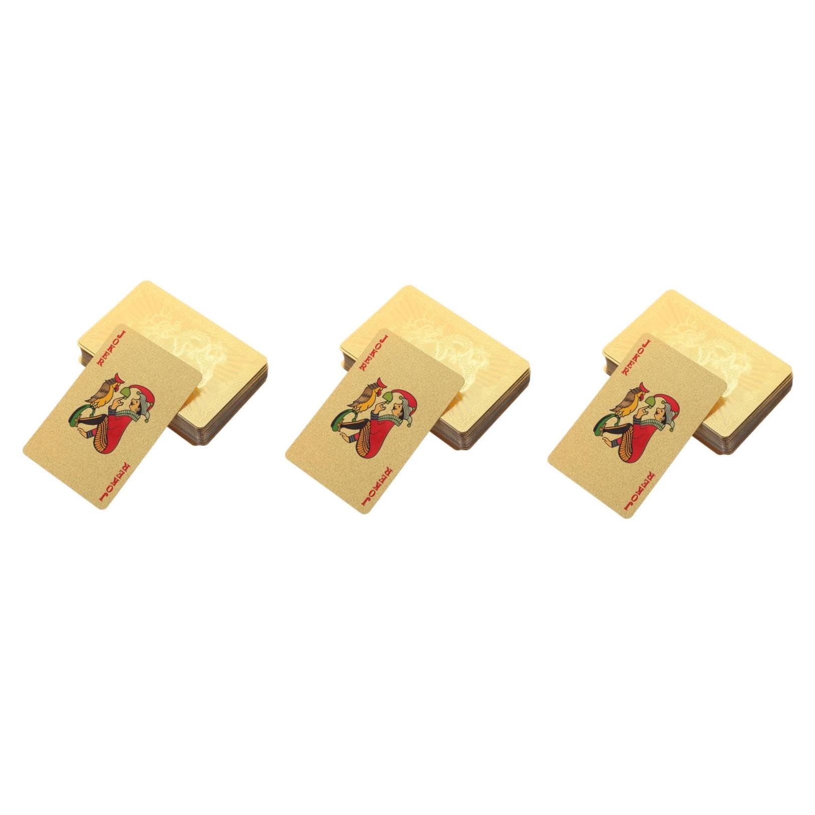 TOYANDONA 3 Pezzi1 Giocando a Carte Carta Da Gioco Impermeabile Carte Da Gioco Da Tavolo Chip Di Gioco Punteggio Carta Da Gioco Del Poker Strumento Per Feste Di Poker Drago Pvc
