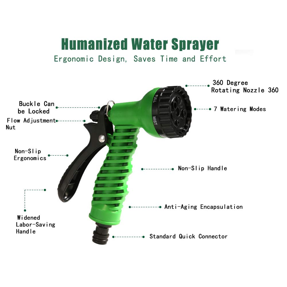 Oumefar Pulverizador Manual Riego de jardín para césped Pulverizador neumático Aspersor a presión de Agua agrícola Aspersor de herbicida Desinfectante a presión para riego y Lavado de Coches(8L)