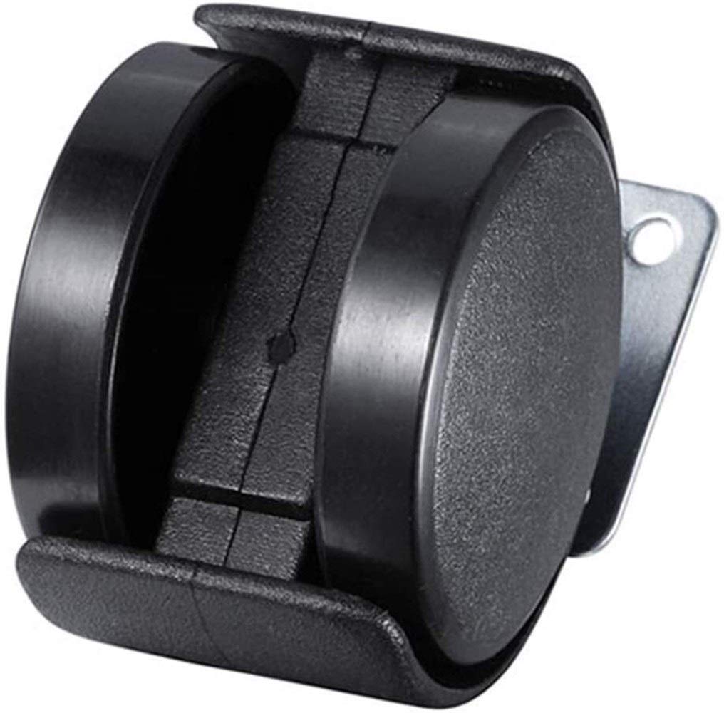 Ruote resistenti, per mobili, 50 mm, filettatura M10, resistenti, 200 kg, silenziose, in poliuretano, antipolvere, con stelo del freno, per tavolo, sedia da ufficio, carrello, culla per bambini, 4