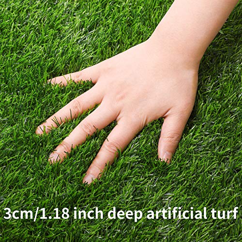 Aneco Artificial Grass Table Runners Carpet Roll Synthetic Grass Table Runner 12 X 108 Inch Grass Tabletop Decoration For Spring Fall Summer Holiday, Baby Shower, Wedding, Birthday, Banquet #TOP1