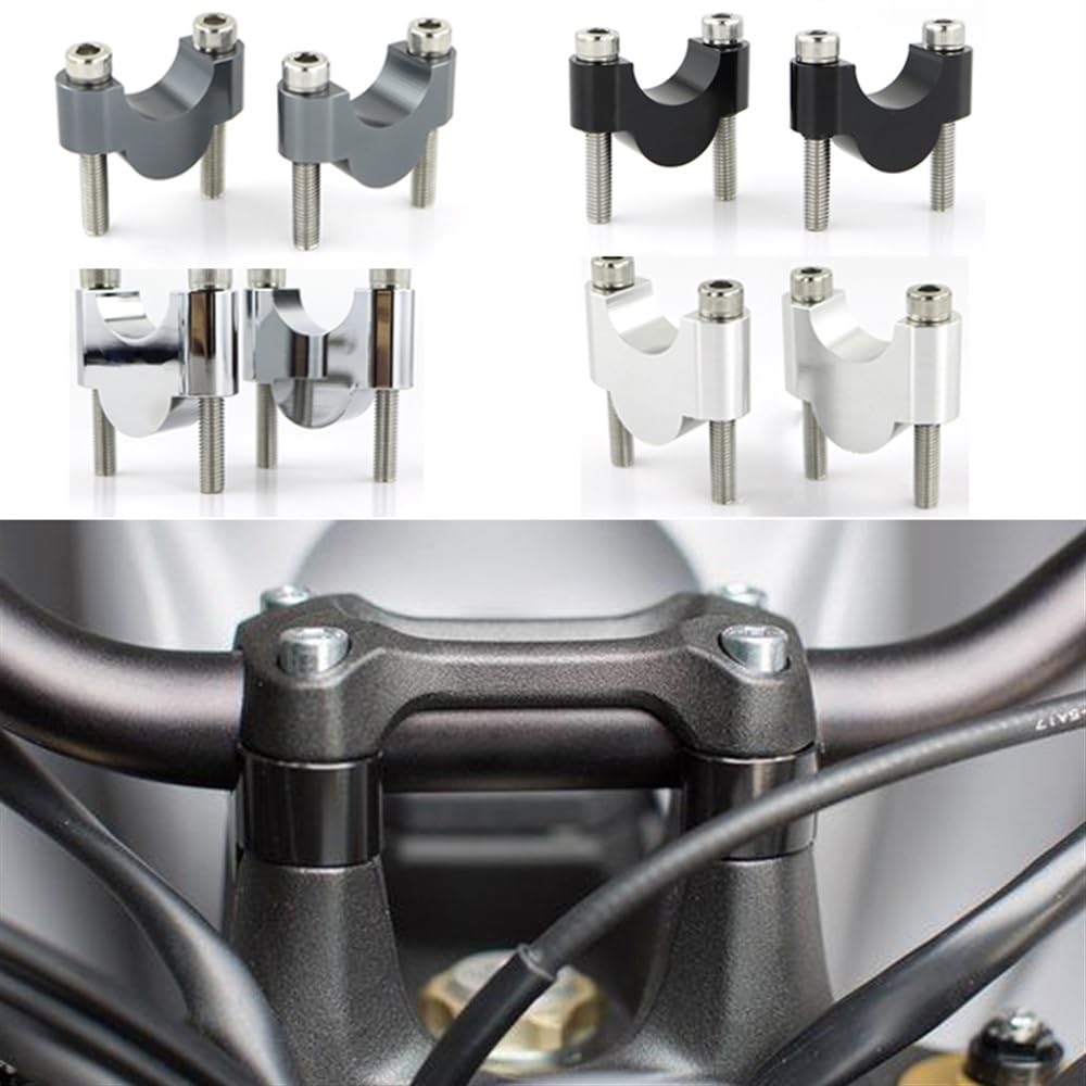 motocicletta Riser manubrio Per MT-03 MT-25 MT-15 Per FZ1 FZ6 FZ8 22mm 7/8 "Manubrio Riser Manubrio Riser Moto Morsetto rialzato manubrio moto