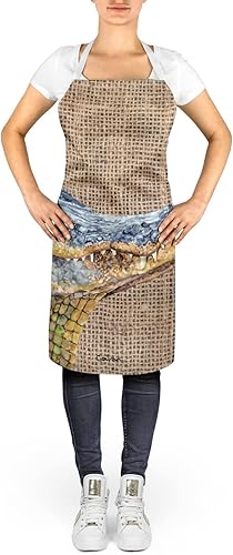 Miniatura 2 de Caroline's Treasures 8733APRON - Delantal de cocodrilo para cocinar, hornear, manualidades, jardinería para adultos, mujeres y hombres, unisex,