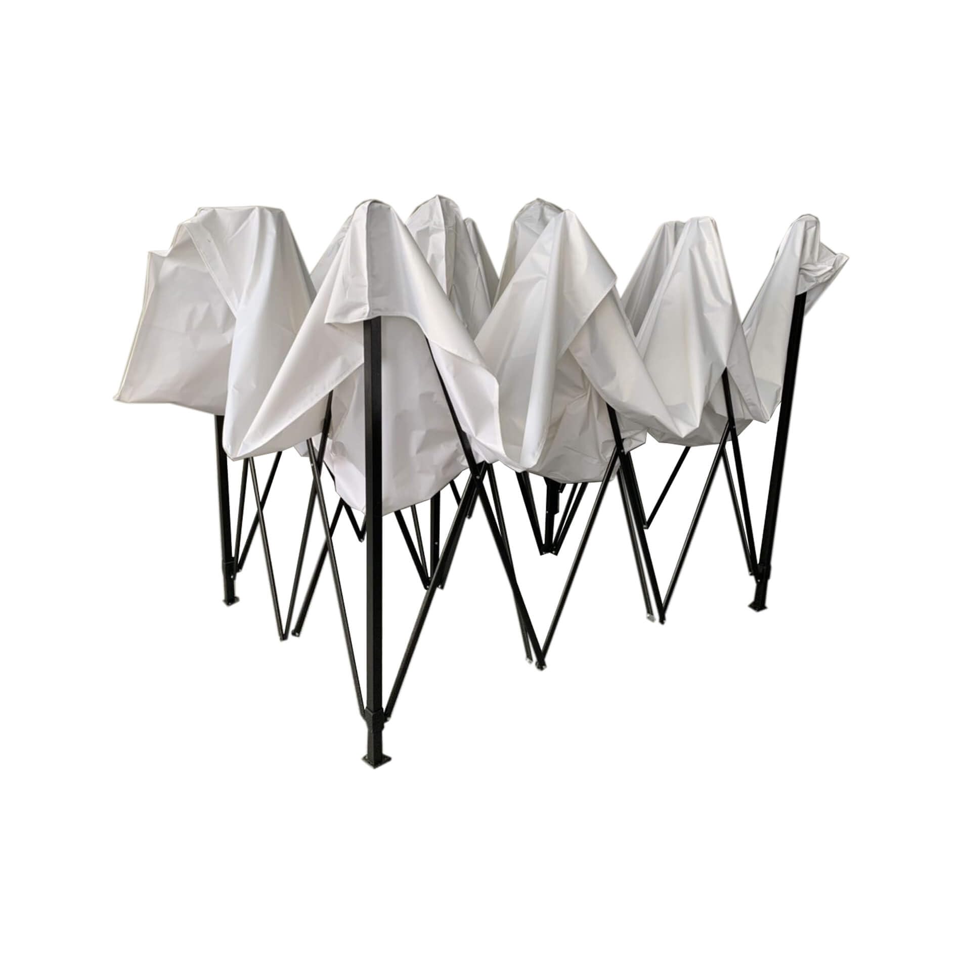 Rebecca Mobili Gazebo Richiudibile Bianco Metallo Poliestere Con Custodia Campeggio Fiere Feste 3,1 x 4,5 x 3 mt (Cod. RE6307)