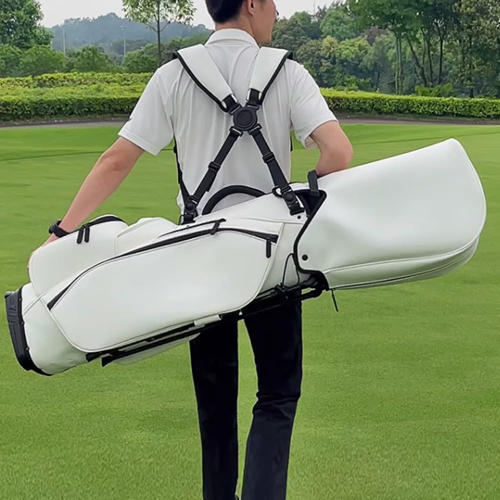Torba golfowa o dużej pojemności, pionowy wózek golfowy z uchwytem, 4-kierunkowe przegrody, akcesoria treningowe premium do klubów i standardowych pól golfowych