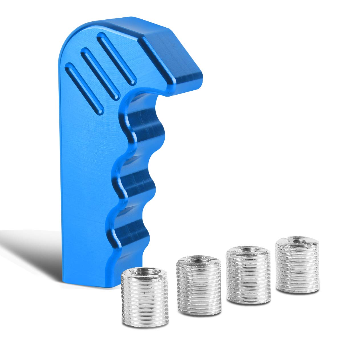 DNA Motoring SK-ZTL-9049-BL Blue Aluminum Pistol Grip Gear Shift Knob