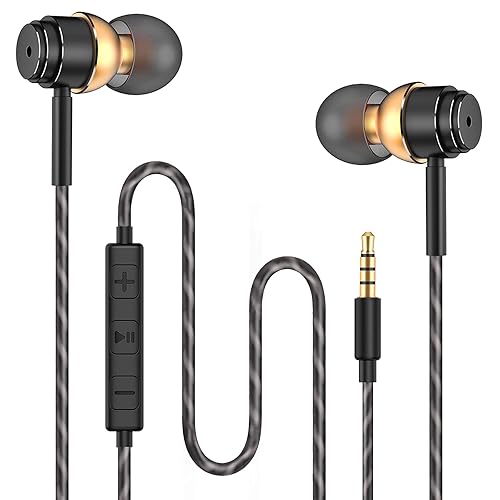 Auricolari con Filo,Cuffie,Auricolari in-Ear,Auricolare con Microfono,Sistema Audio Surround,Headset Stereo 3.5