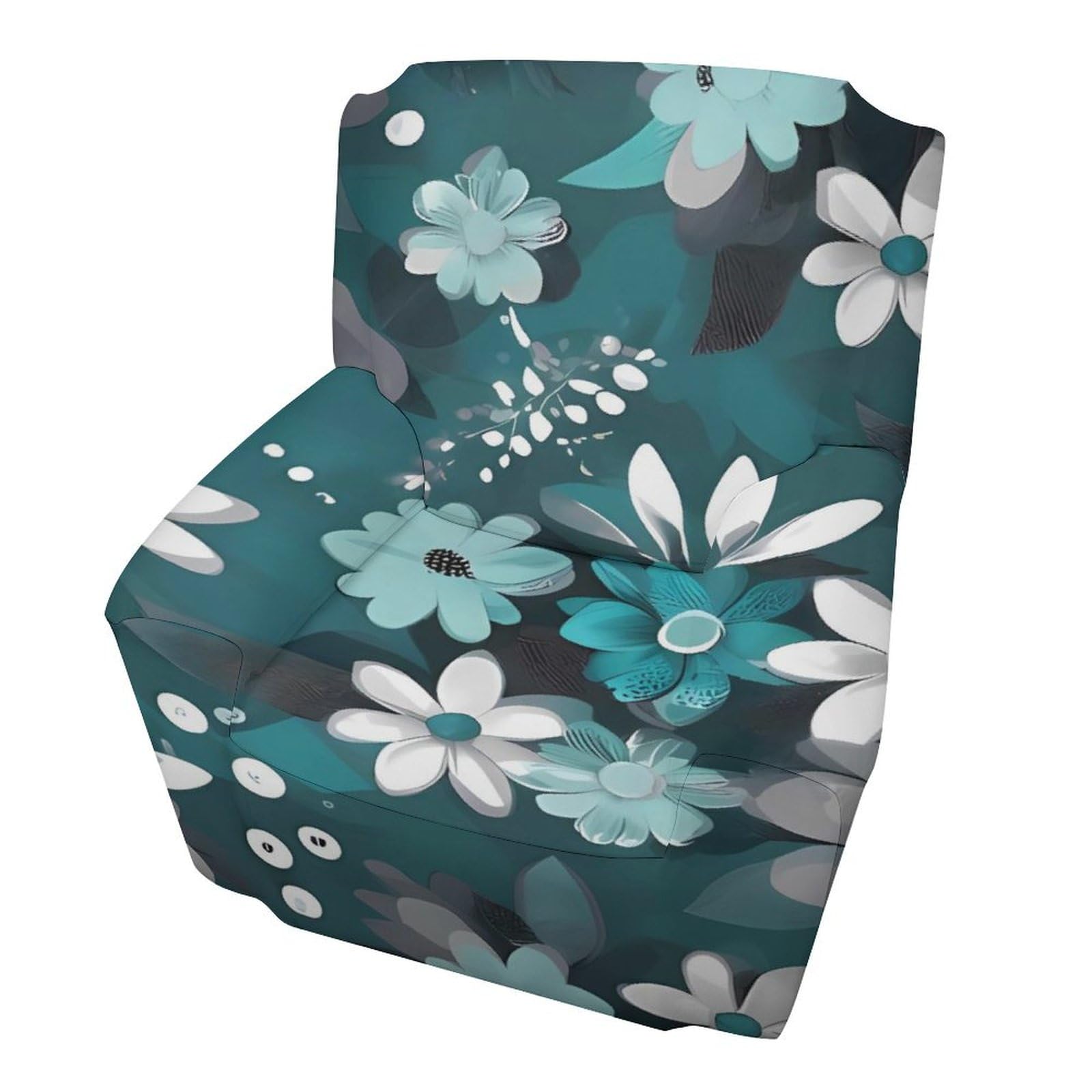 Housse de protection pour canapé simple antitache et extensible à motif floral