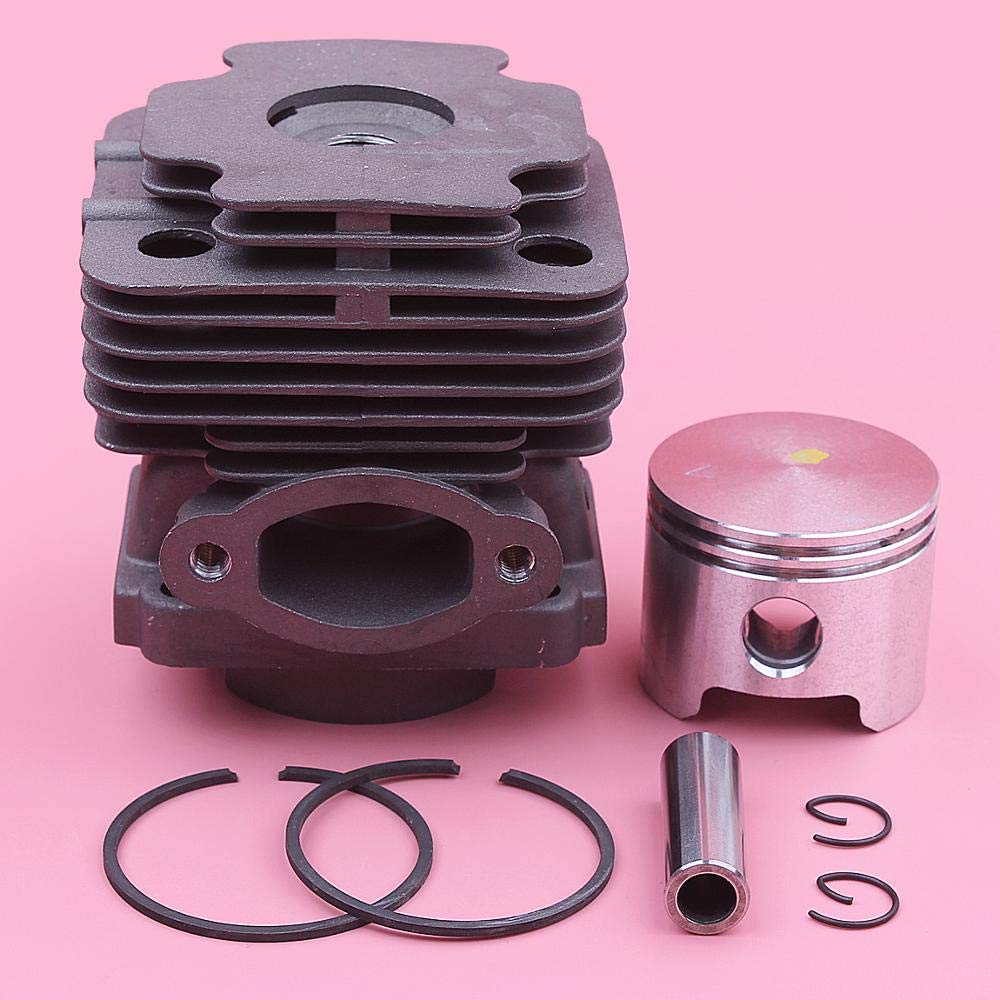 BAIJAC Kit de piñón de Anillo de pistón de Cilindro de 45 mm for el Kit de circlips for OLeo-Mac 753 753T EFCO 8530 Reemplazo de motosierras 61112035b, 6111 2035b
