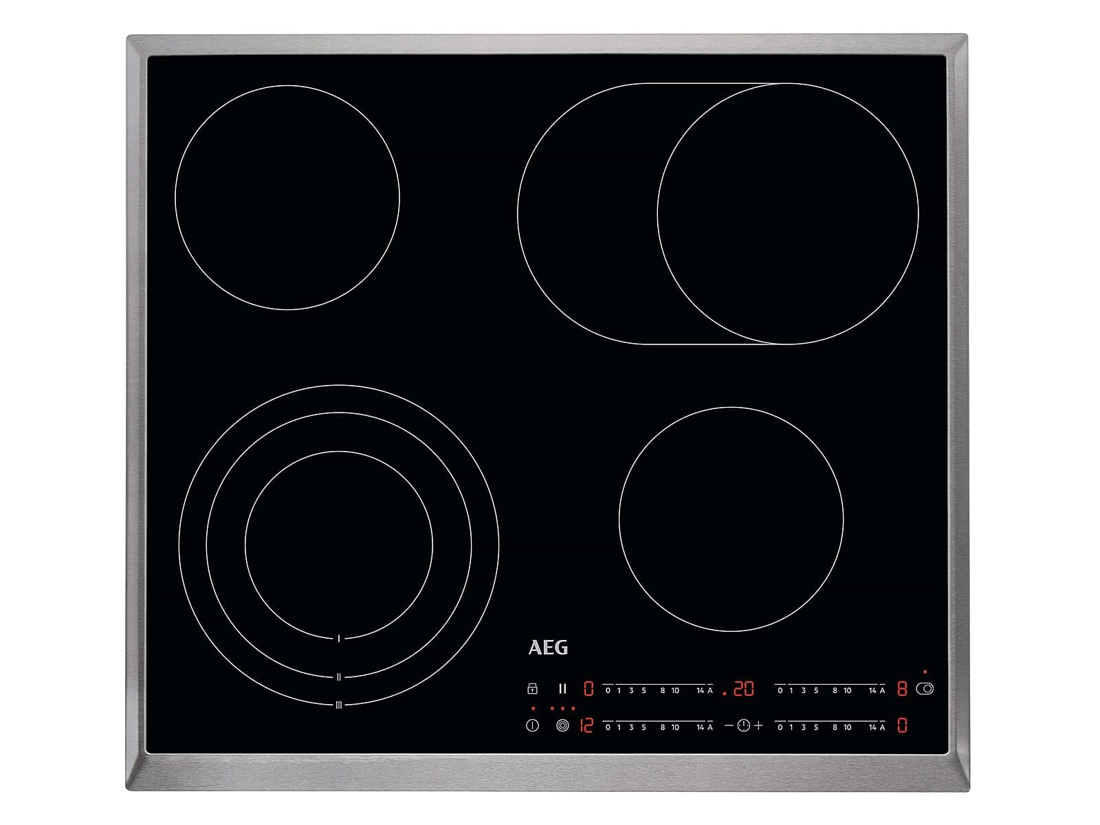 AEG HRB64470X-B płyta szklano-ceramiczna samowystarczalna