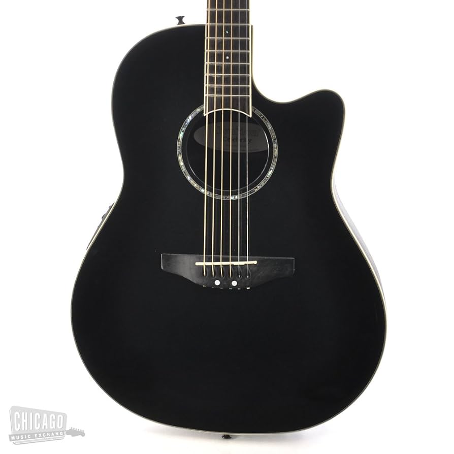 Ovation Celebrity CC28 Acoustic-electric Guitar, Black