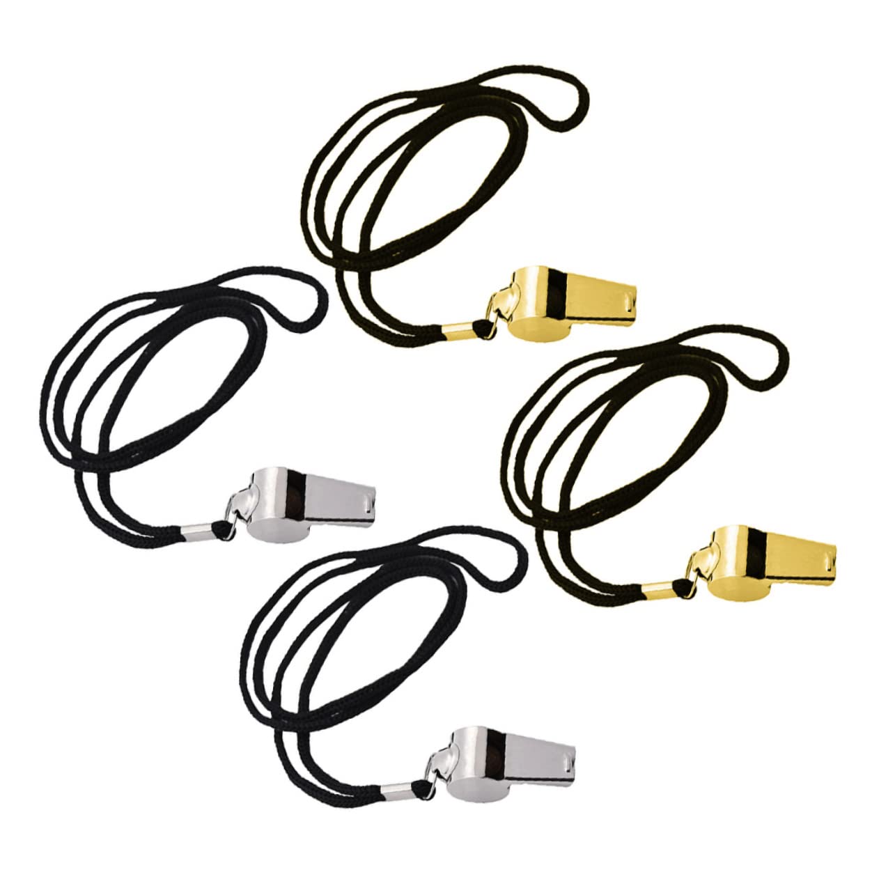Yardwe 16 Piezas Silbato de árbitro Light Colgante Marina Silbato de los Entrenadores Lanyard Silbato al Aire Libre Silbato de Supervivencia Collar Ornamento Accesorios Acollador Viajar