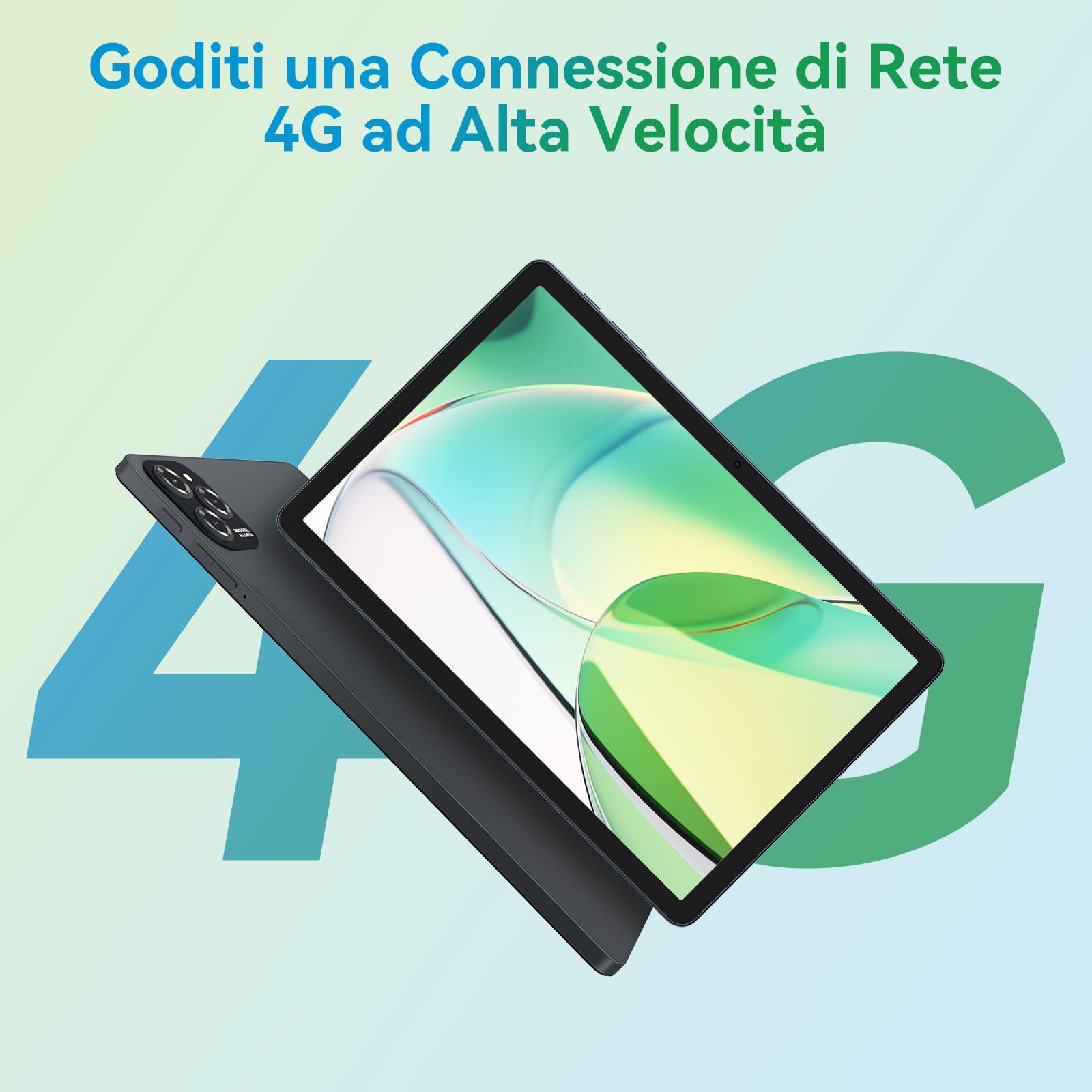 W90 Tablet in Offerta con SIM, 24 GB+256 GB (4 TB TF), Octa-core | Tablet 11 Pollici per Gaming, 1920*1200 FHD+, 8000 mAh, 16 MP+8 MP, Gemini AI, Widevine L1, Face ID (4 Anni di Garanzia)