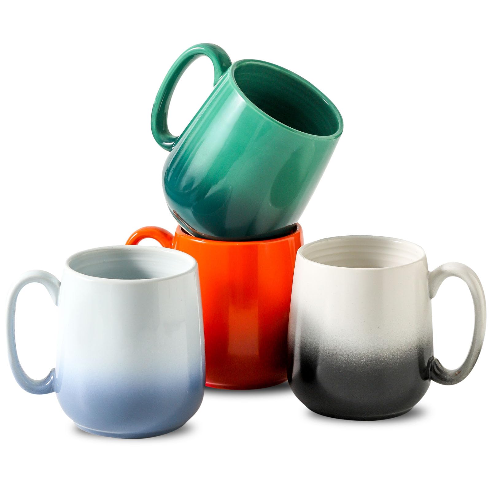 Amazon.com: Hasense Coffee Mugs Set of 4, 15 OZ Ceramic Coffee