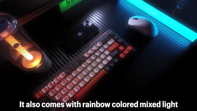 Amazon.com: FREEWOLF M68 65% Wireless Gaming Keyboard,Bluetooth