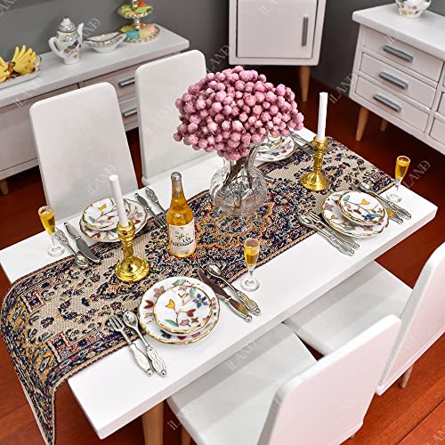 Iland Miniature Dollhouse Accessories Of Woven Dollhouse Rug 9.5” X 6” 9.2" X 1.8" For Dollhouse Furniture On 1/12 Scale And Dolls 3” - 12” (2Pcs Spring) #TOP5