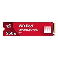 WD Red SN700 250 GB NVMe SSD for NAS devices, with robust system responsiveness and
