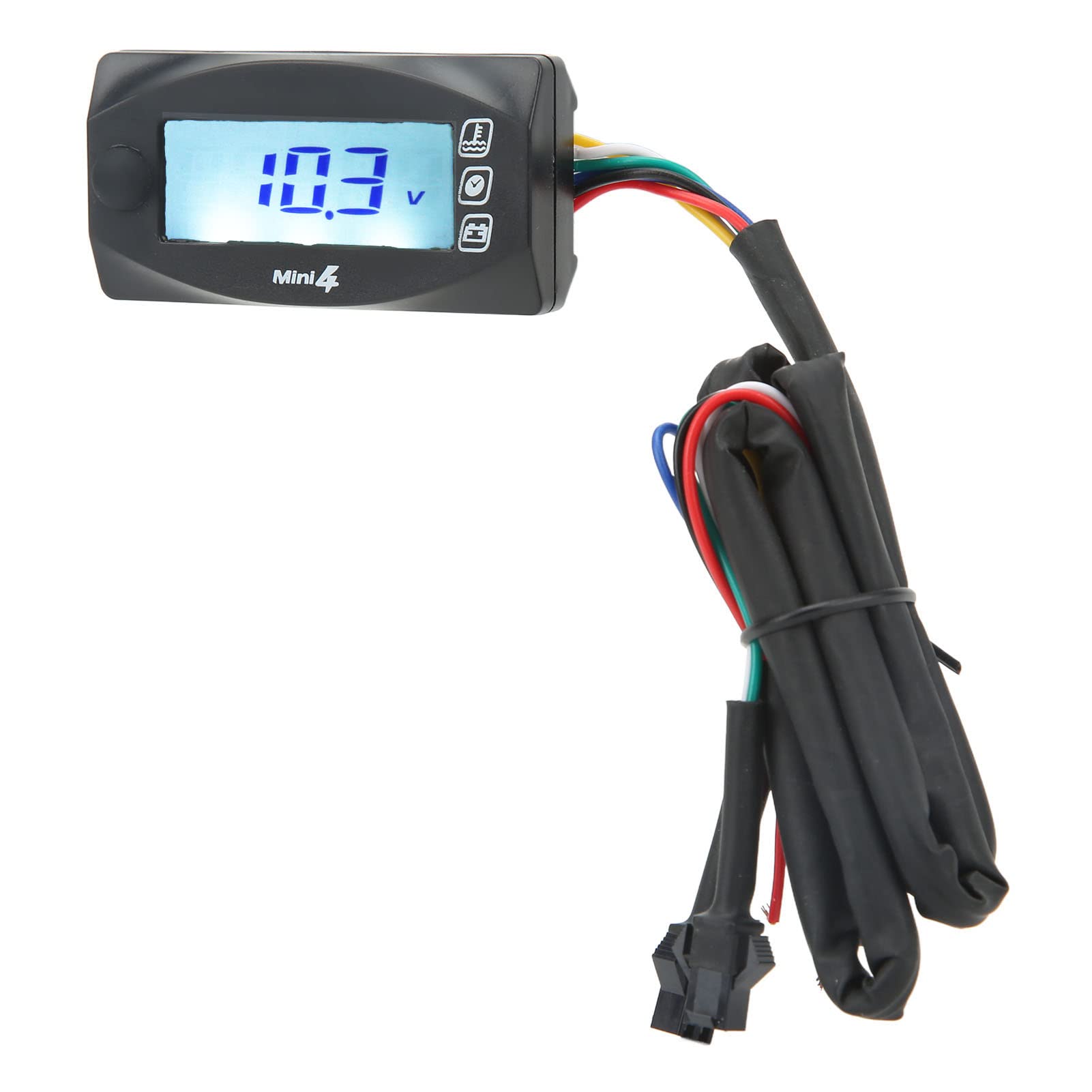 CHICIRIS Termometro Acqua LCD Digitale Motocicletta 4 in 1 Olio, | Indicatore temperatura acqua Termometro digitale per moto LCD 4 in 1 Indicatore temperatura olio DC12V da 32 a 248F tempo di