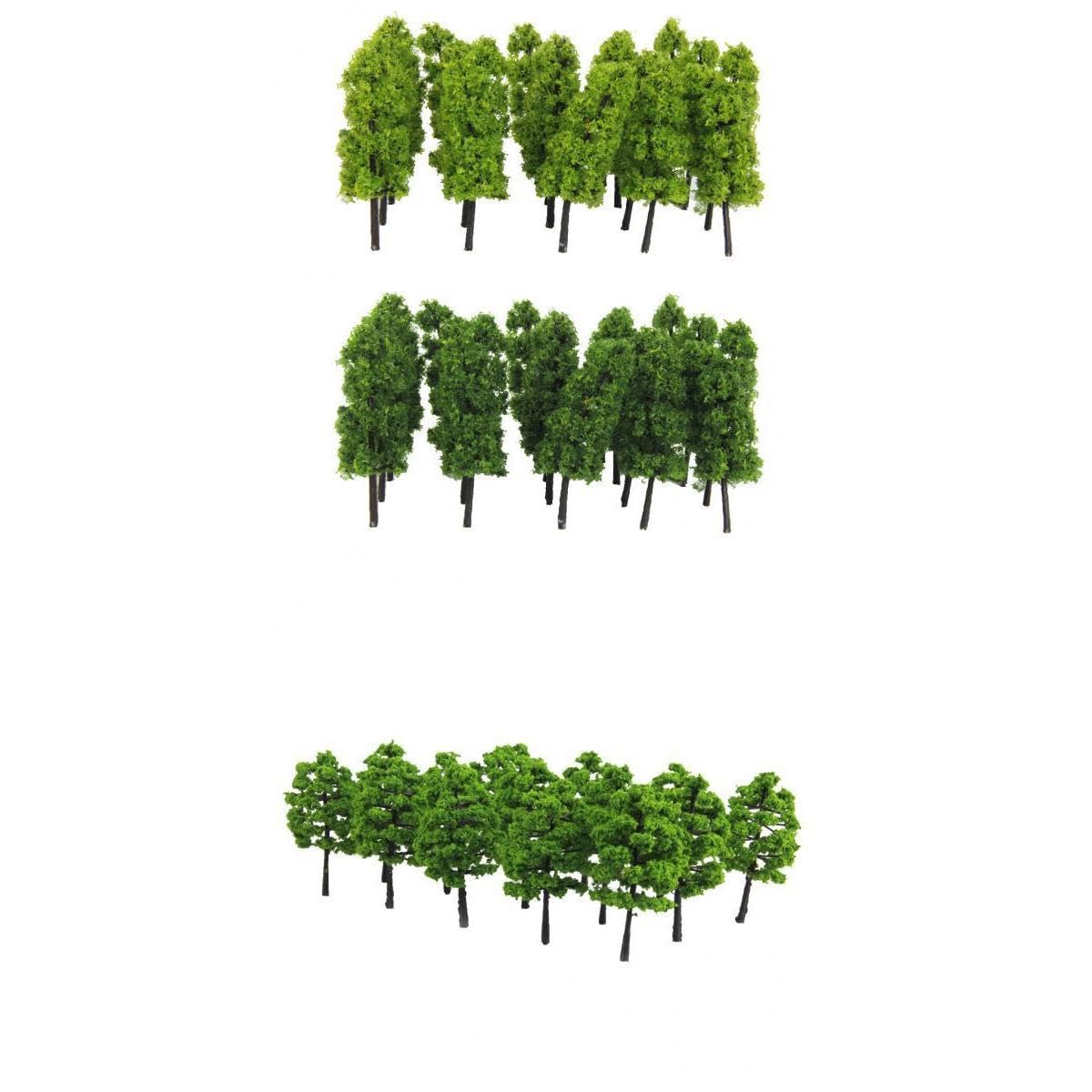 merishopp 40pc 1/100 sacle railroad tree model for train railway park street layout|toys & hobbies | model railroads & trains | ho scale | parts & accessories