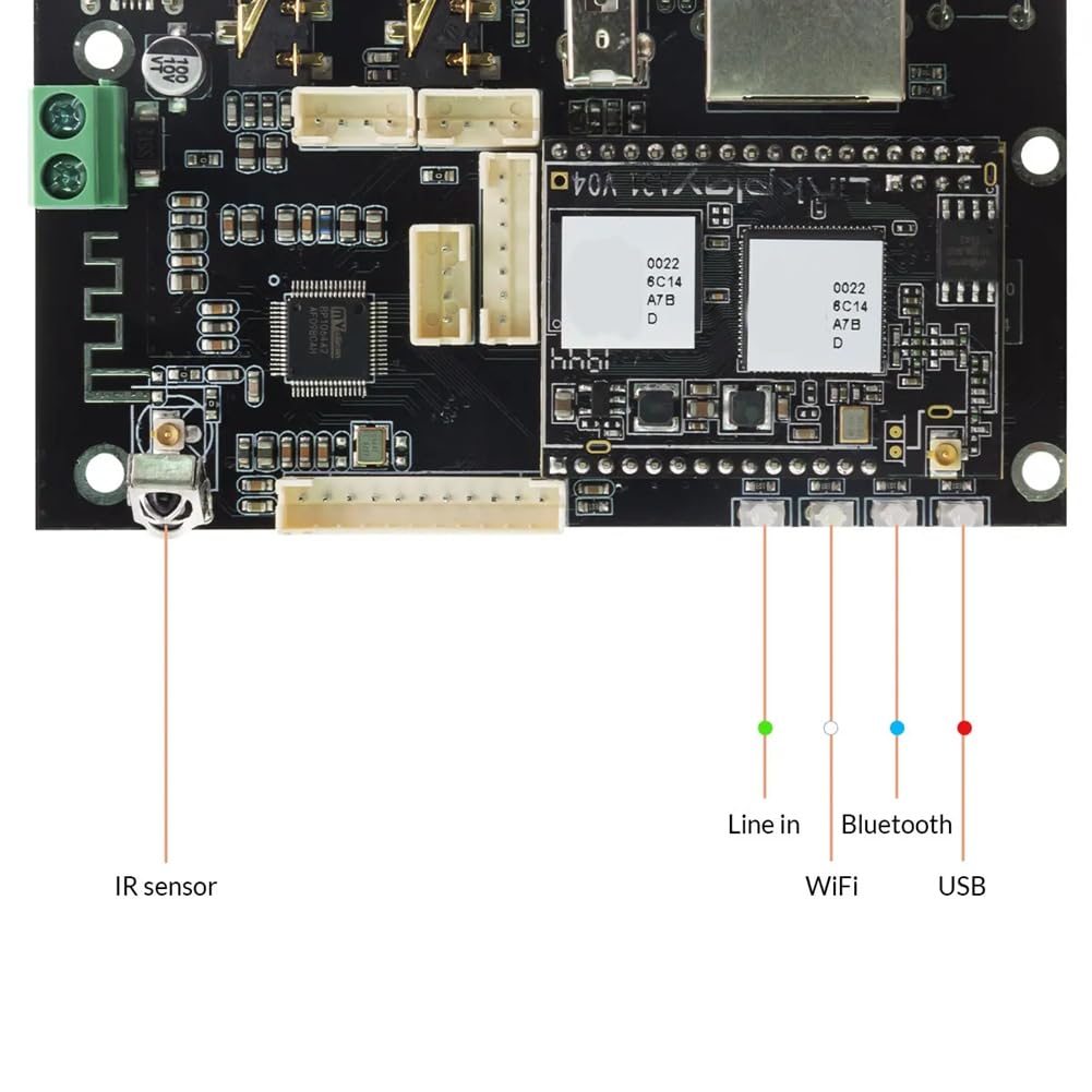 Placa de Receptor de Audio Inalámbrico D50, Módulo de Música Estéreo Bluetooth WiFi, Placa de Receptor Inalámbrico Multiroom.