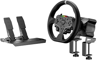 MOZA R3 3.9Nm Direct Drive Racing Wheel & Pedals Bundle for PC - ES Lite 11" Wheel, SR-P Lite Pedals, Desk Clamp