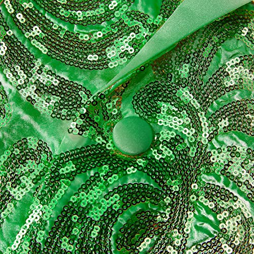 Men's Slim Fit Shiny Sequins Tuxedo Blazer One Button Suit Jacket for Dinner Prom Party Wedding4