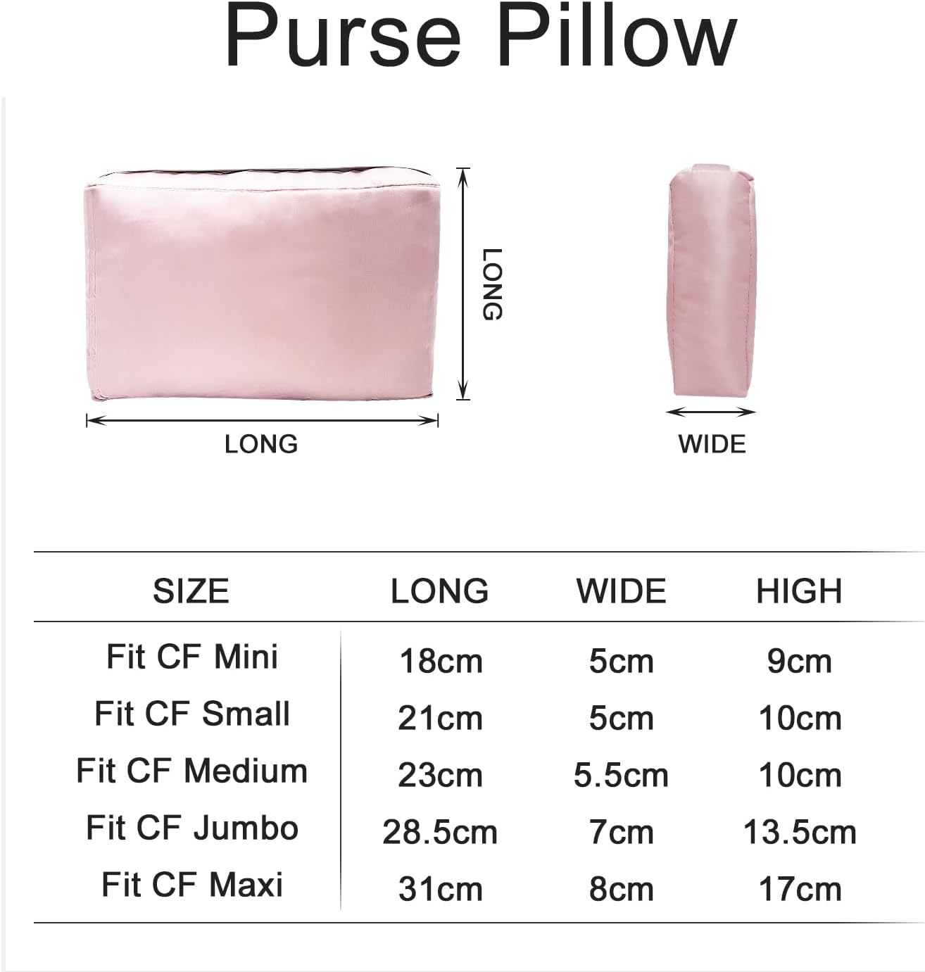 Purse Pillows to Keep Shape for Classic Flap Bag Shaper,Premium Bag Pillow and Pillow Purse Filler for Storage and Display,Purse Pillows for Handbags and Purse Stuffers for Shape (CF Small 23)