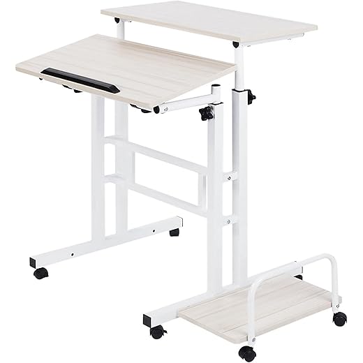 Livzing Height Adjustable Computer Table