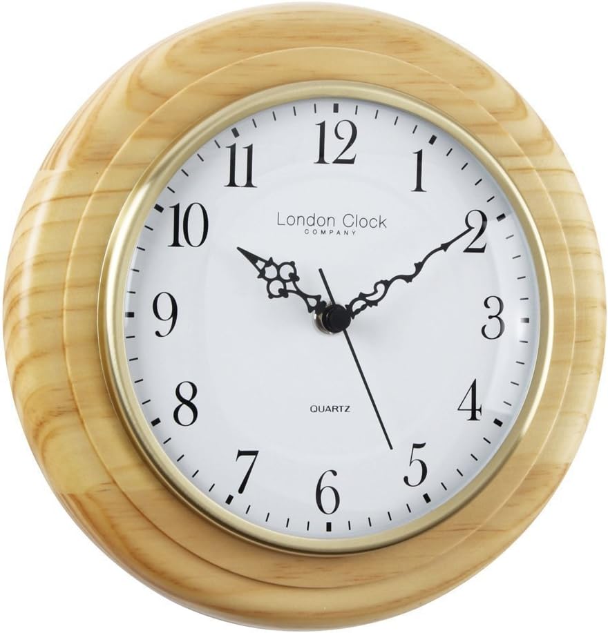 Traditional Bold Pine Wall Clock Amazon.ca Home