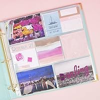 Vista 4 de Craftelier - Fundas de plástico transparente con 9 bolsillos para álbumes de fotos personalizados Incluye 10 fundas de 12" x 12" (30,5 x 30,5 cm)