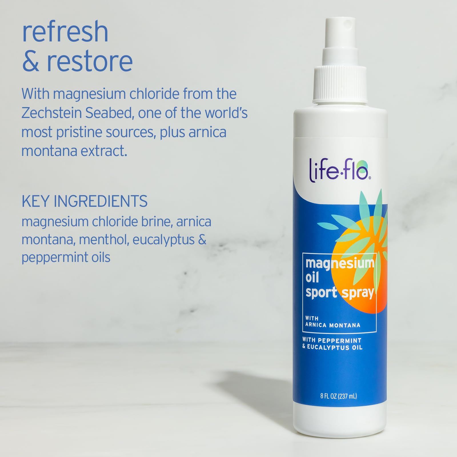 Life-Flo - magnesio deporte aerosol - 8 oz.