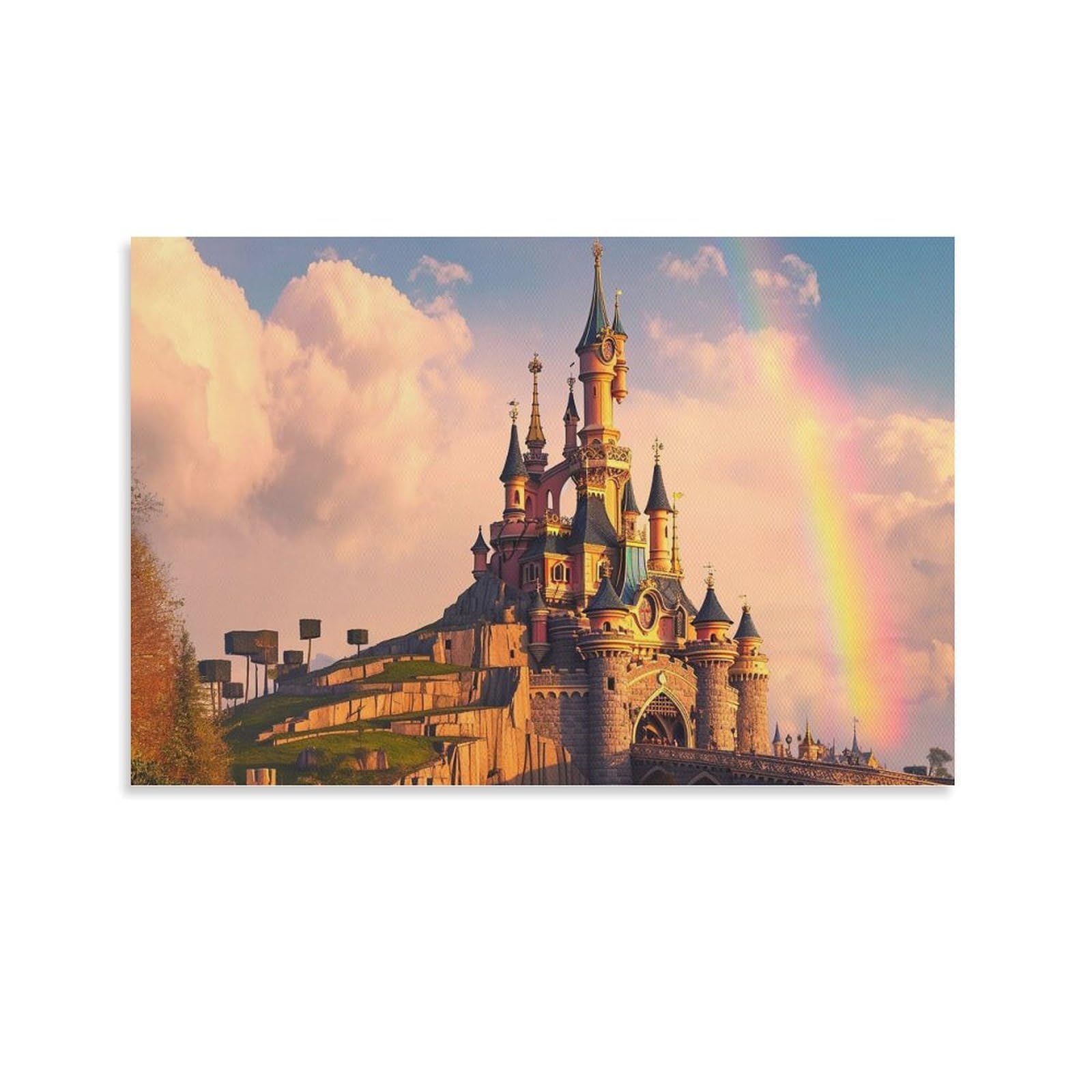 【新品】Disneyland ディズニー　ウォールアート　壁掛け　アートフレーム Amazon.co.jp: 絵画 東京ディズニーランドインテリア 絵画 雄大