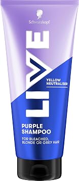 Schwarzkopf LIVE Purple Shampoo with Anti-Yellow Effect, 200ml