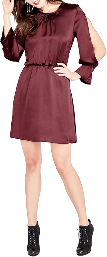 RACHEL Rachel Roy Womens Julia Split Sleeves Above Knee Party Dress