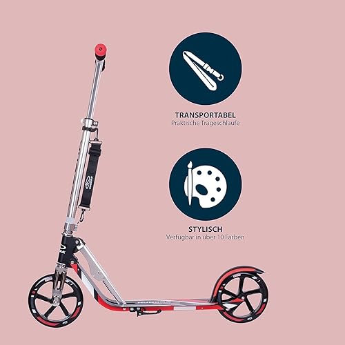Miniatura 5 de HUDORA BigWheel 209 Kick Scooter, el original con tecnología RX Pro, scooter plegable de ciudad