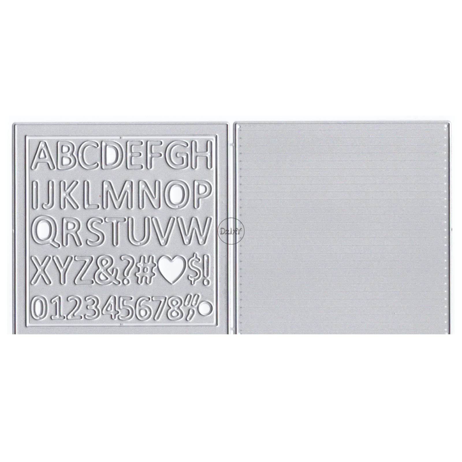 DzIxY English Letters Number Metal Cutting Dies for Card Making Kit Embossing Paper Die Cuts Scrapbook Machine Stencils Storage Pockets Supplies โ image 1