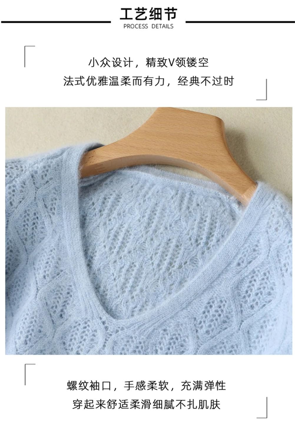 Maglione da donna lavorato a maglia a maniche lunghe con scollo a V allentato morbido maglione casual tinta unita