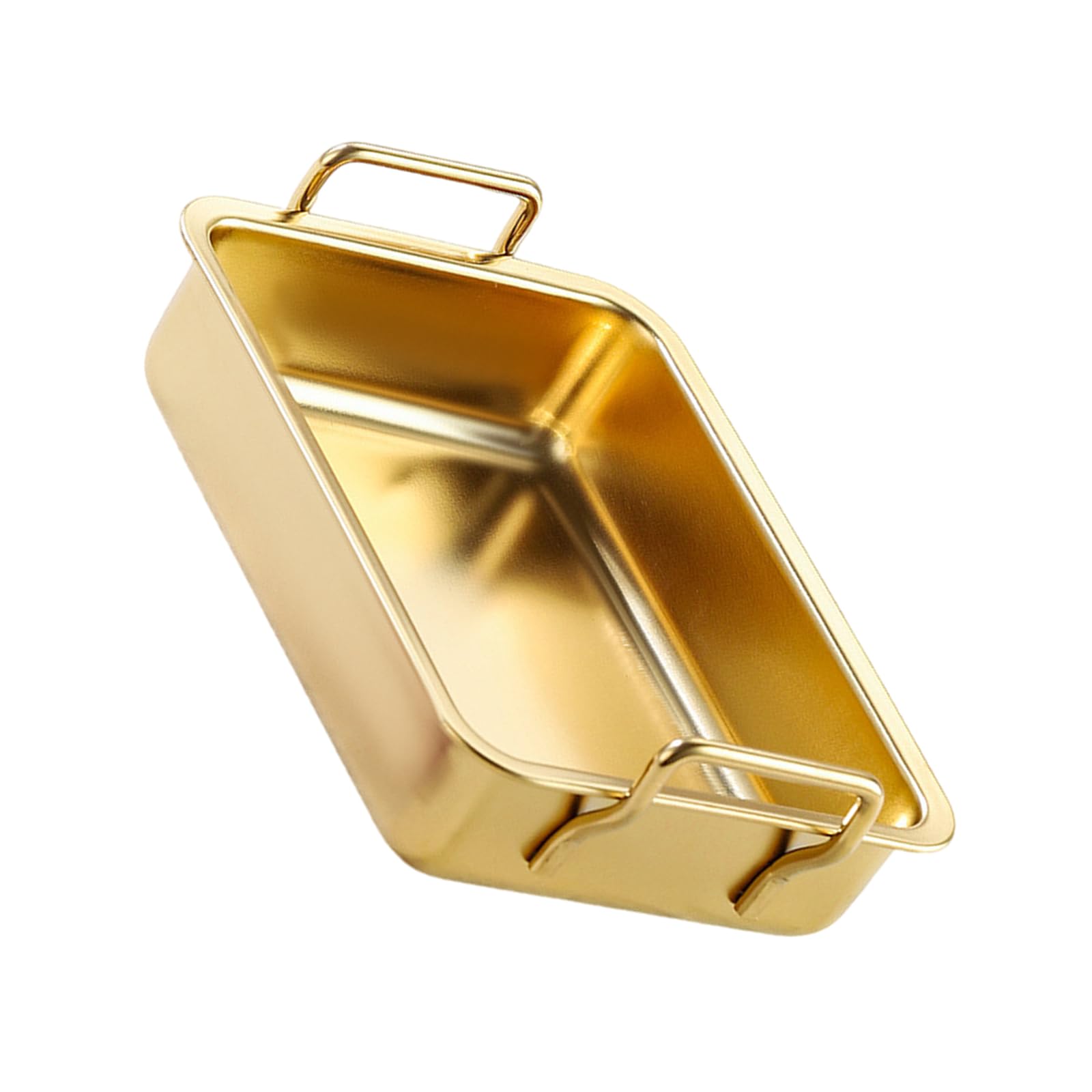 HGENAHGTF Plate with Handle Stainless Steel Baking Tray for Cakes Brownies Lasagna Dishwasher Safe Rectangle Cake Tin Stainless Steel Baking Tray