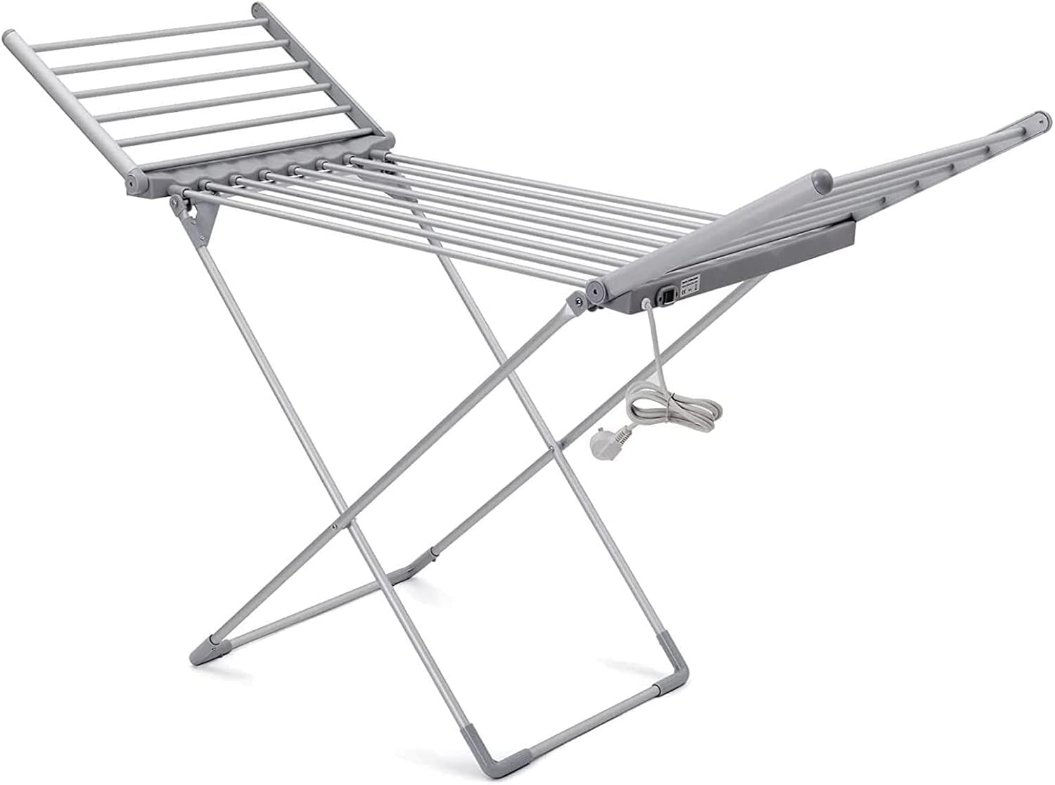 50Hz/230W Electric Heated Clothes Airer Dryer, Portable Folding Clothes Drying Rack, Towel Warmer, 45-55℃ Constant Temperature, for Bathroom Laundry Room