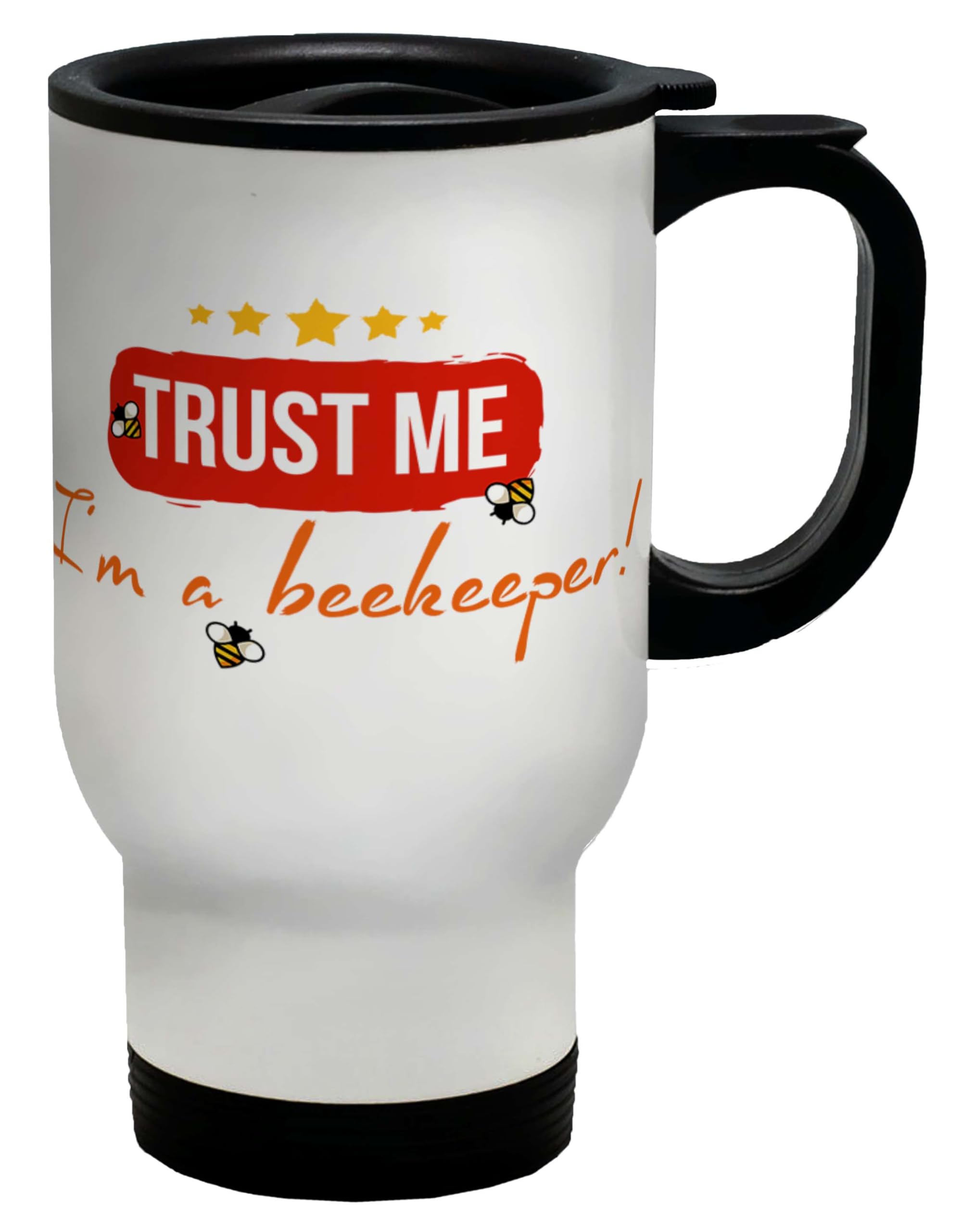 Shopagift I'm A Beekeeper Travel Mug Bumblebees Honeybee Insect Gift Stainless Steel 14oz Cup