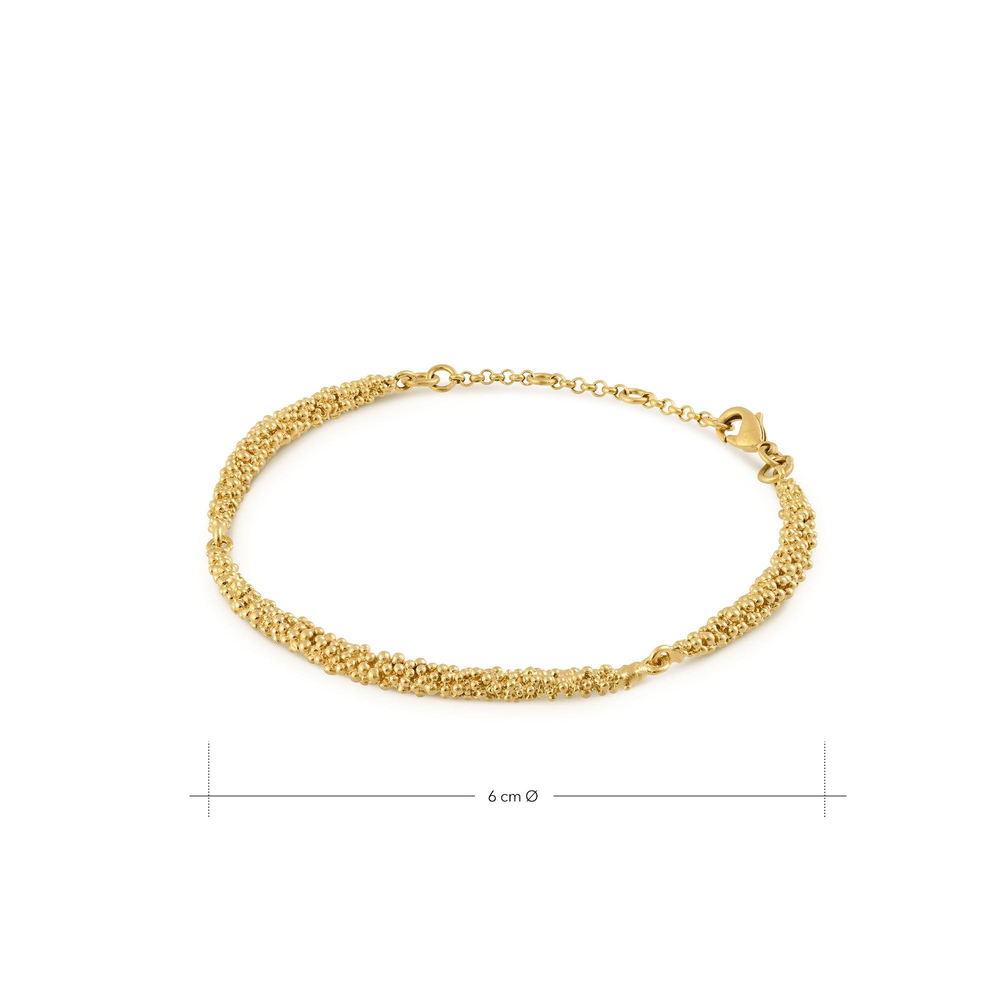 BRACCIALE DORATO STARDUST | Progettato da Joidart | Disegnato da Carme Fàbregas | Collezione Stardust | Bracciale in metallo placcato oro 24k
